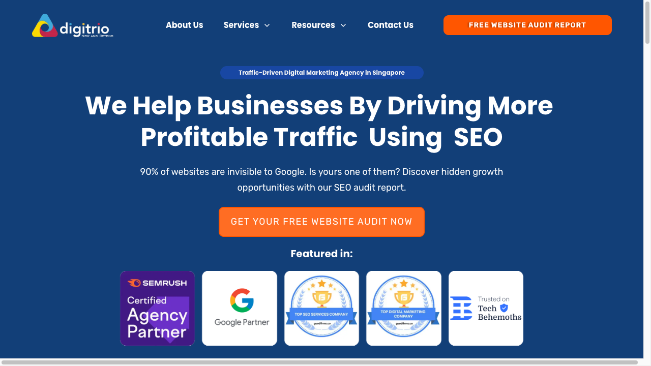 Digitrio homepage