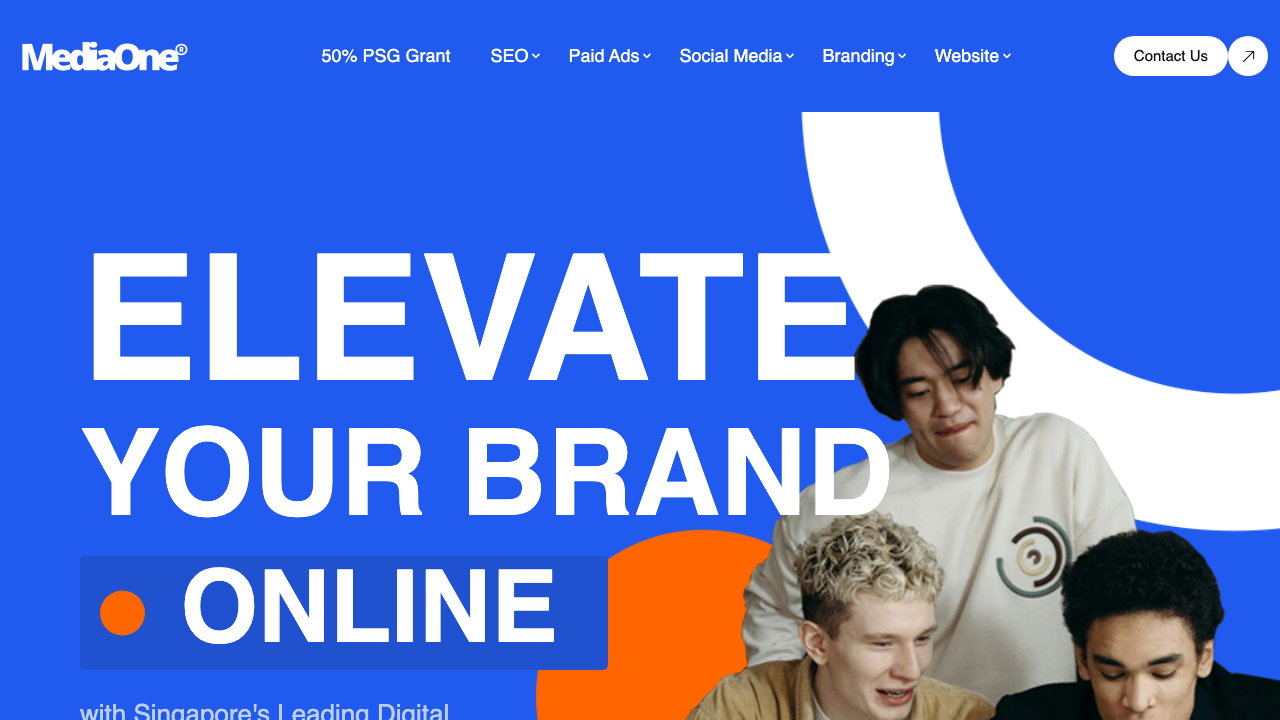 MediaOne Marketing homepage