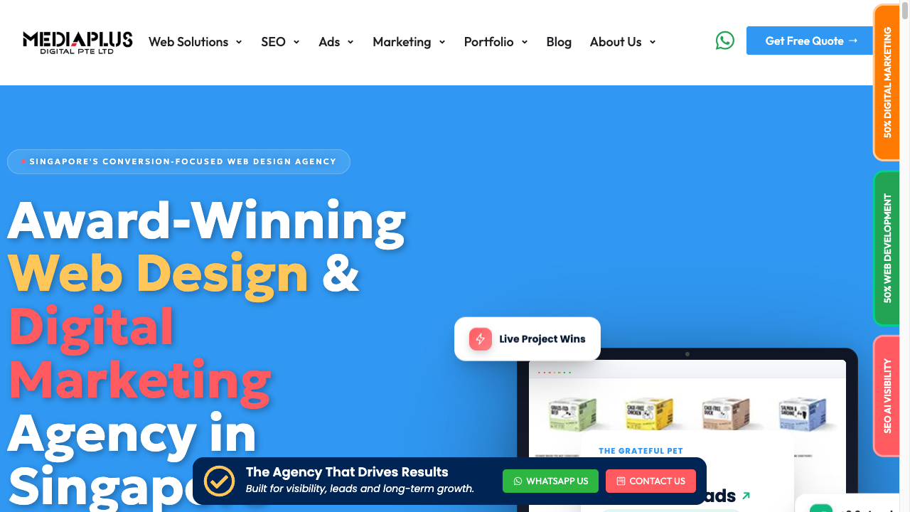 MediaPlus Digital homepage