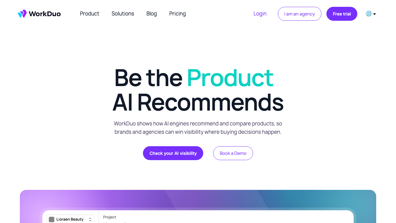 WorkDuo homepage
